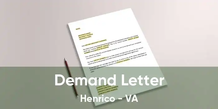 Demand Letter Henrico - VA