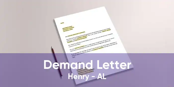 Demand Letter Henry - AL