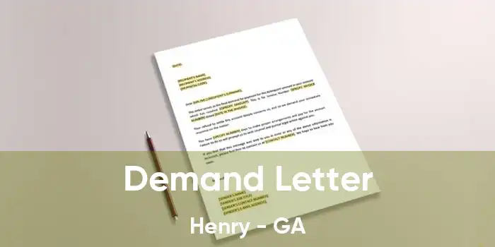 Demand Letter Henry - GA