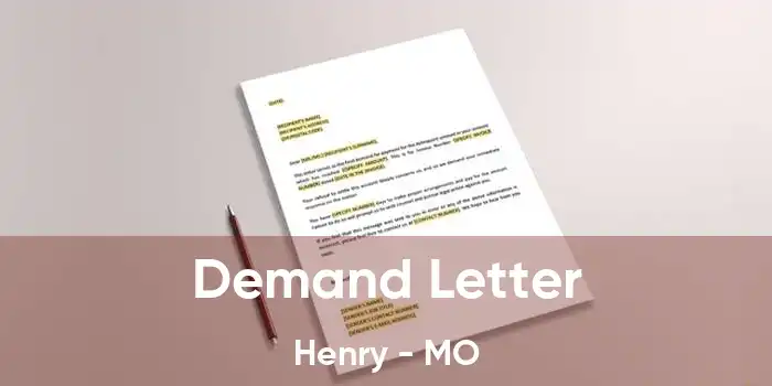 Demand Letter Henry - MO