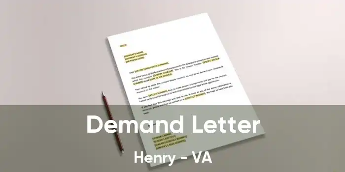 Demand Letter Henry - VA