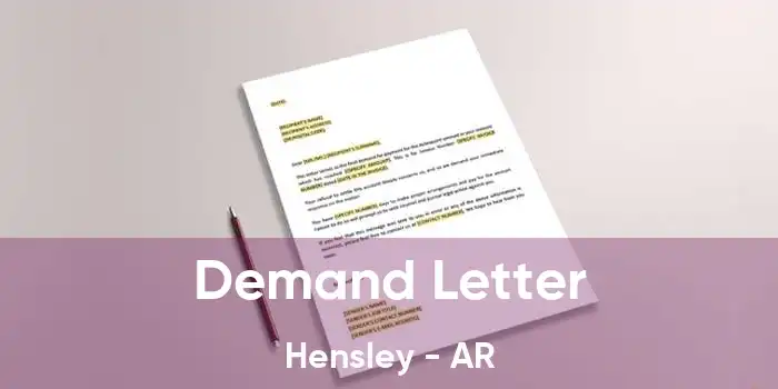 Demand Letter Hensley - AR