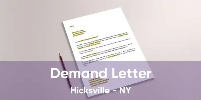 Demand Letter Hicksville - NY