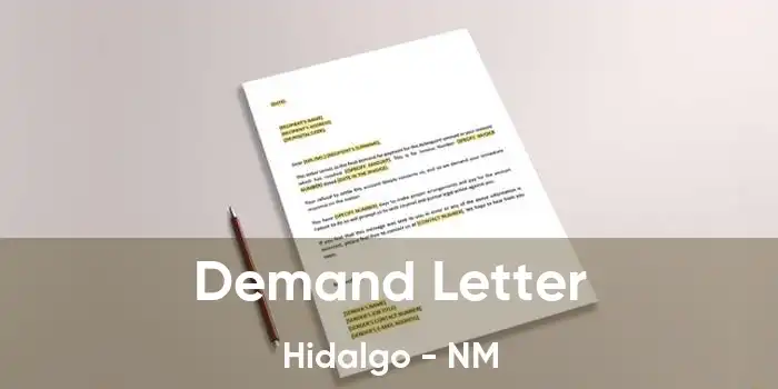 Demand Letter Hidalgo - NM