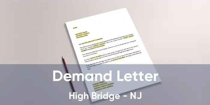 Demand Letter High Bridge - NJ