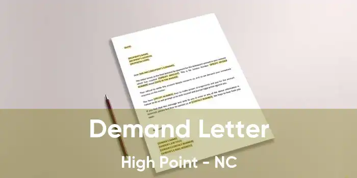 Demand Letter High Point - NC