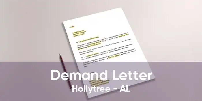 Demand Letter Hollytree - AL