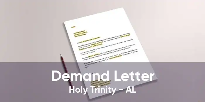 Demand Letter Holy Trinity - AL