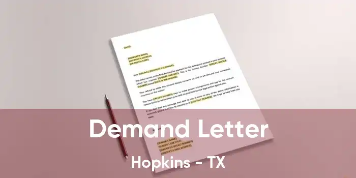 Demand Letter Hopkins - TX