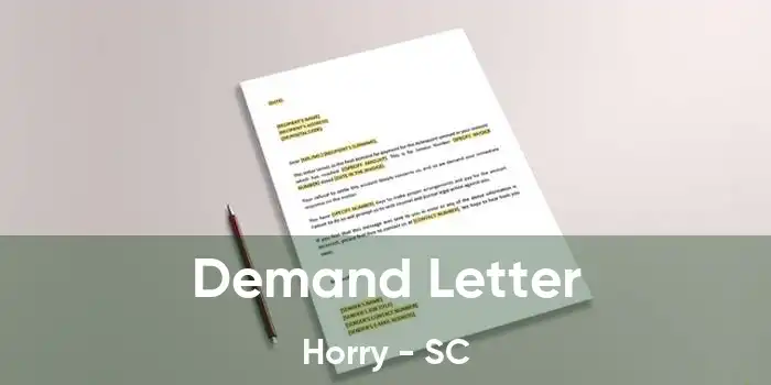 Demand Letter Horry - SC