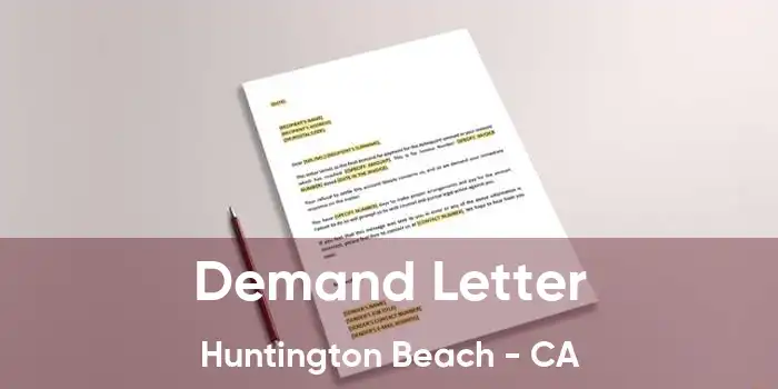 Demand Letter Huntington Beach - CA