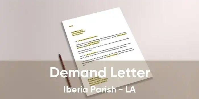 Demand Letter Iberia Parish - LA