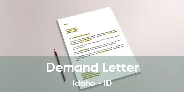 Demand Letter Idaho - ID