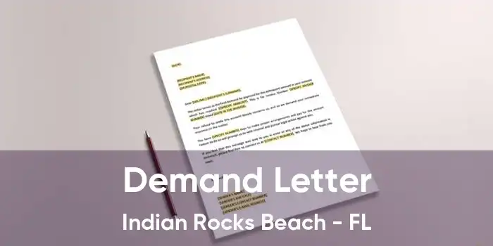 Demand Letter Indian Rocks Beach - FL