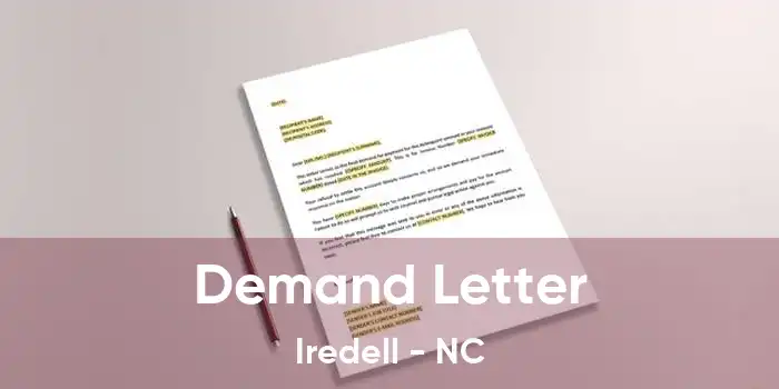 Demand Letter Iredell - NC