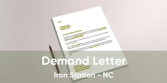 Demand Letter Iron Station - NC