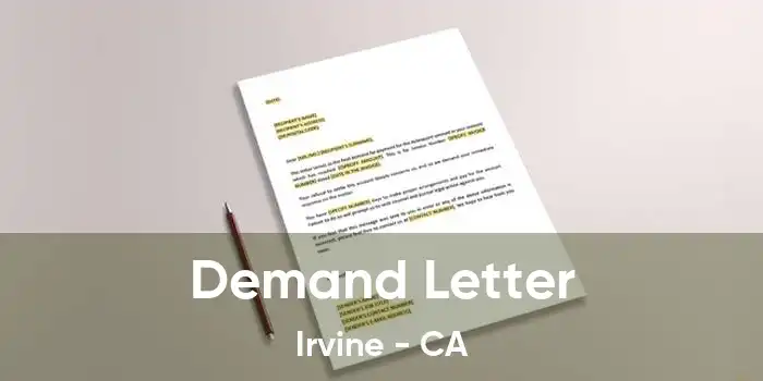 Demand Letter Irvine - CA