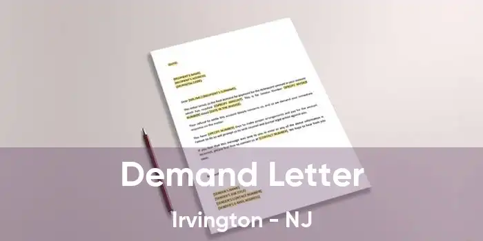 Demand Letter Irvington - NJ