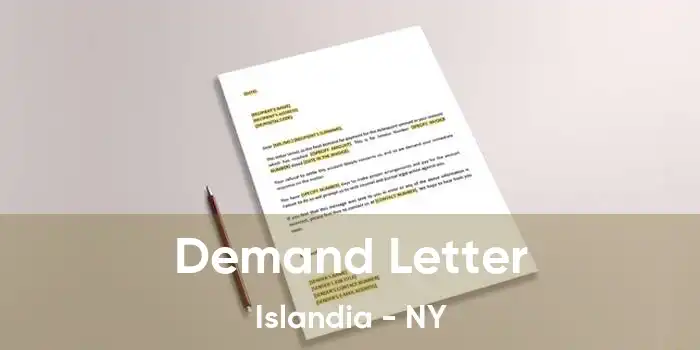 Demand Letter Islandia - NY