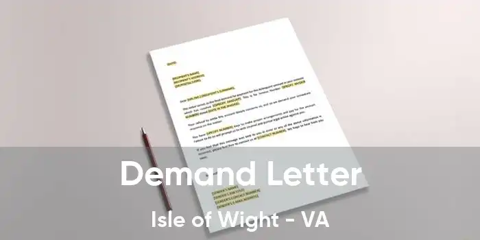 Demand Letter Isle of Wight - VA