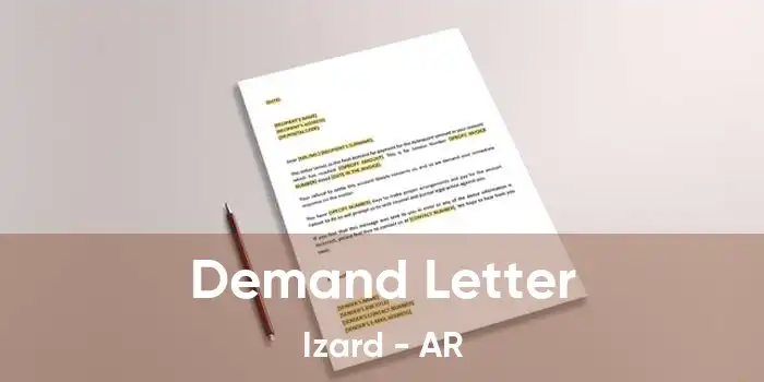 Demand Letter Izard - AR