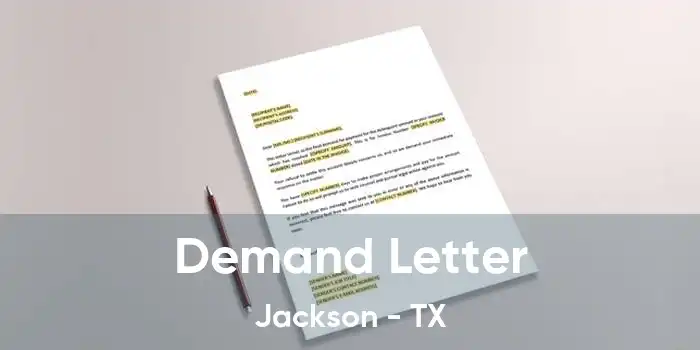 Demand Letter Jackson - TX