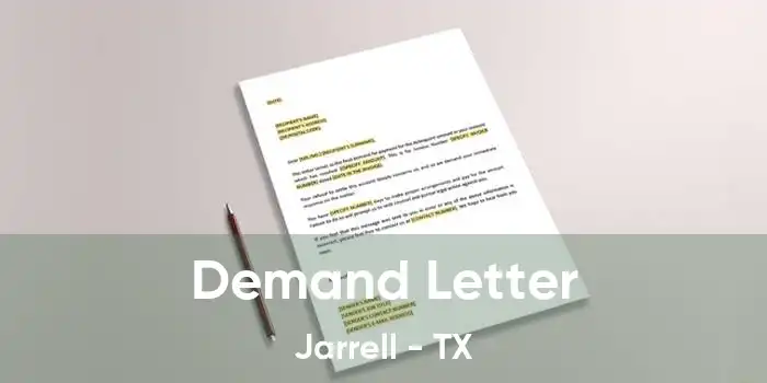 Demand Letter Jarrell - TX