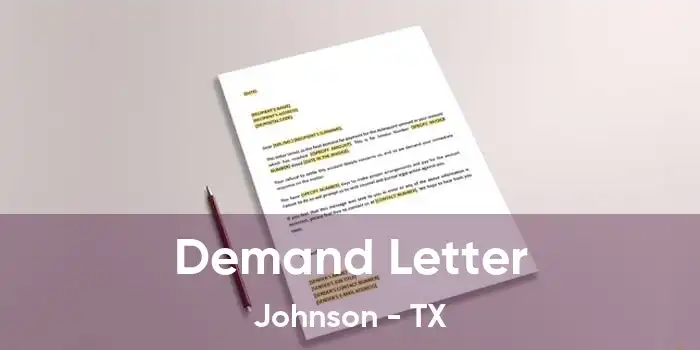 Demand Letter Johnson - TX