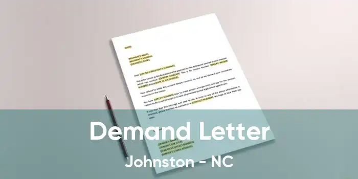 Demand Letter Johnston - NC