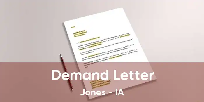 Demand Letter Jones - IA