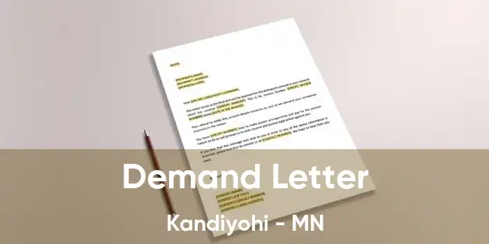 Demand Letter Kandiyohi - MN