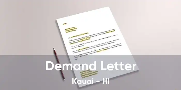 Demand Letter Kauai - HI