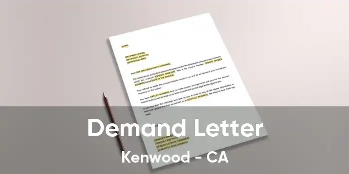 Demand Letter Kenwood - CA