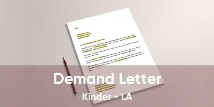 Demand Letter Kinder - LA