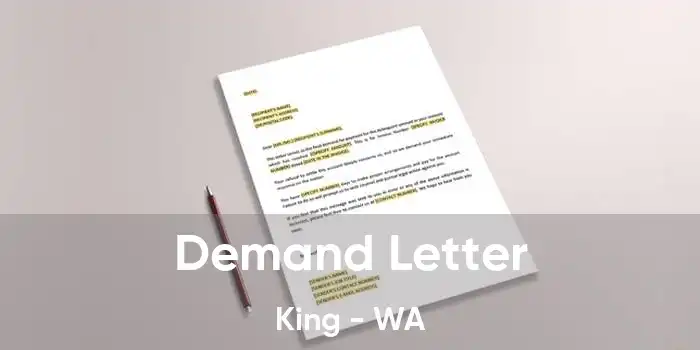 Demand Letter King - WA