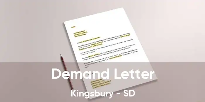 Demand Letter Kingsbury - SD