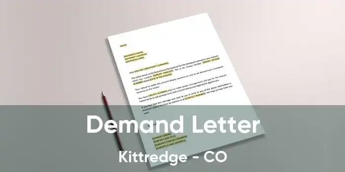 Demand Letter Kittredge - CO