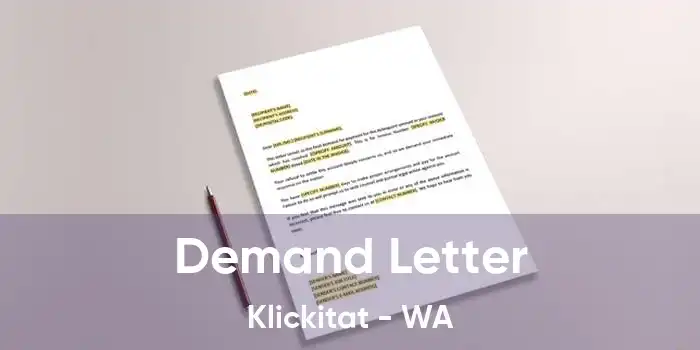 Demand Letter Klickitat - WA