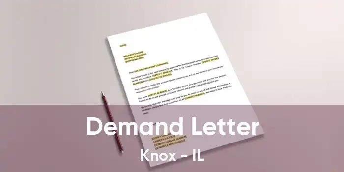 Demand Letter Knox - IL