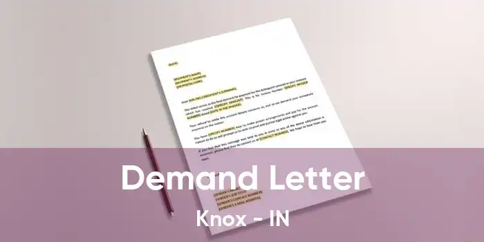 Demand Letter Knox - IN