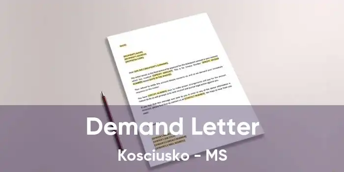 Demand Letter Kosciusko - MS