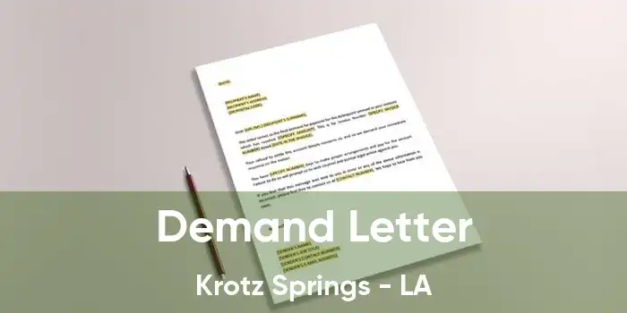 Demand Letter Krotz Springs - LA