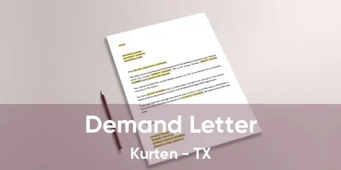 Demand Letter Kurten - TX