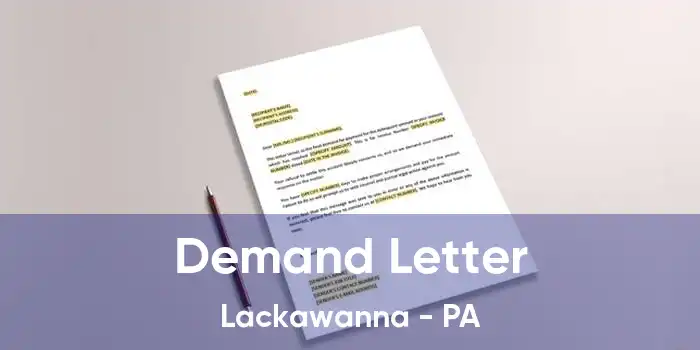 Demand Letter Lackawanna - PA