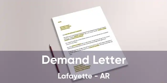 Demand Letter Lafayette - AR