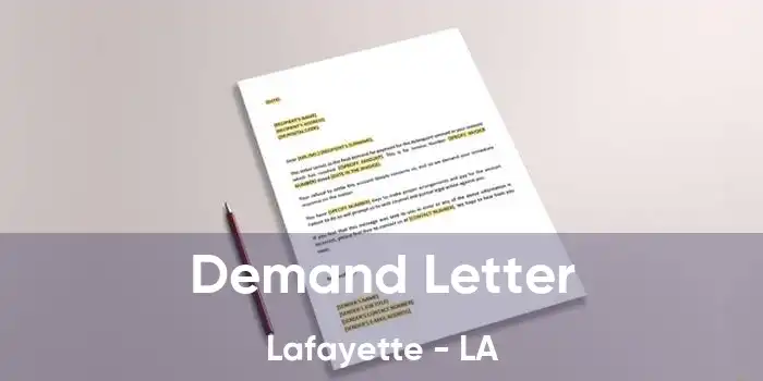 Demand Letter Lafayette - LA