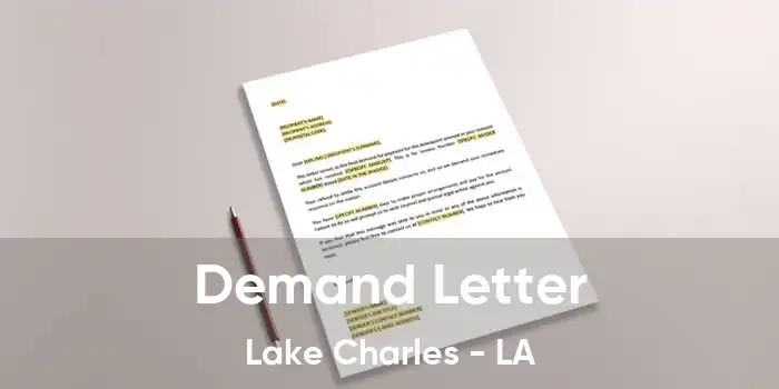 Demand Letter Lake Charles - LA