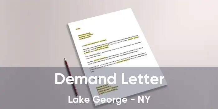 Demand Letter Lake George - NY