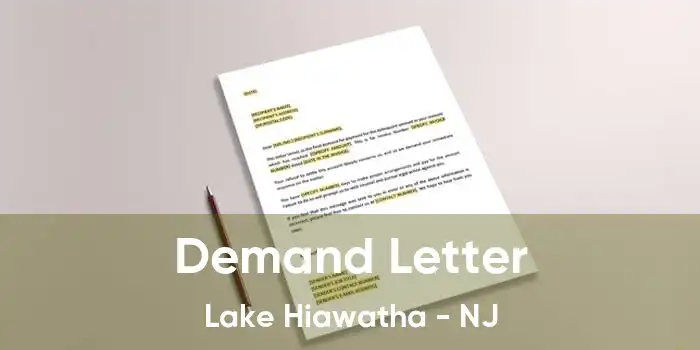 Demand Letter Lake Hiawatha - NJ