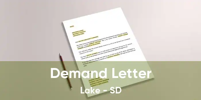 Demand Letter Lake - SD